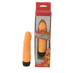 6" Perfect Pleasures Veined Vibe - Flesh