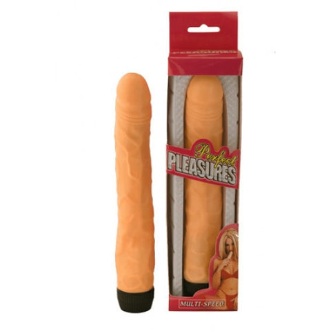 8" Perfect Pleasures Thin Vibe - Flesh