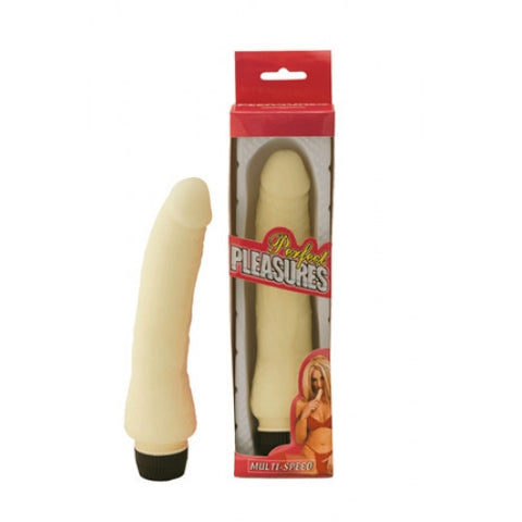 8" Perfect Pleasures Curved Vibe - Glow in the Dark