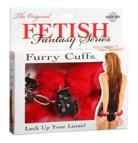 Fetish Fantasy Furry Cuffs Red