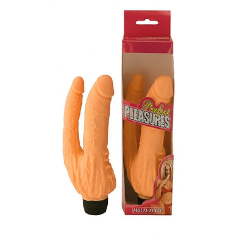7" Perfect Pleasures Double Intruder - Flesh