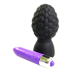 Ass-Berries Vibrating Butt Plug Blackberry