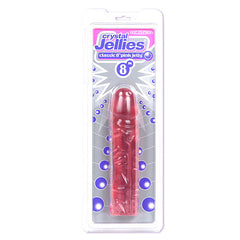 Doc Johnson Crystal Jellies 8 Inch Classic Dildo (Pink)