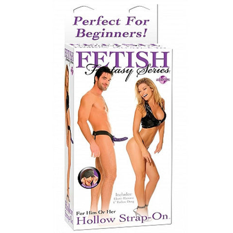 Fetish Fantasy 6" Hollow Strap-On (Purple)