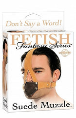 Fetish Fantasy Suede Muzzle ~ Tan/Black