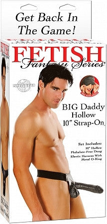 Fetish Fantasy Big Daddy Hollow 10" Strap-On ~ Black