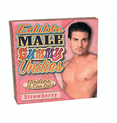Edible Male Gummy Undies - Strawberry